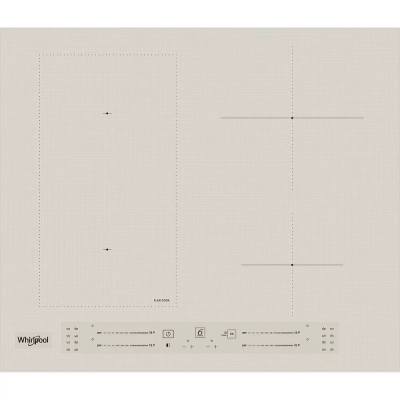 Варильна поверхня Whirlpool індукційна, 60см, розширена зона, бежевий (WLS2760BF/S)