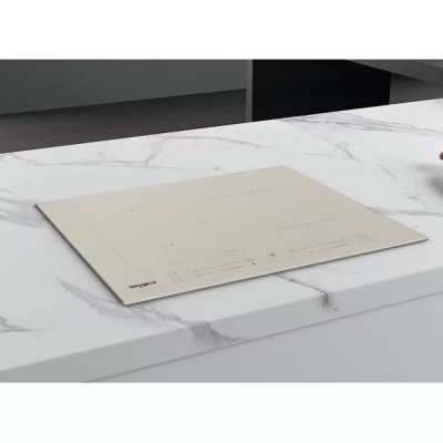 Варильна поверхня Whirlpool індукційна, 60см, розширена зона, бежевий (WLS2760BF/S)