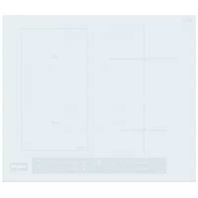 Варильна поверхня Whirlpool індукційна, 60см, розширена зона, білий (WLS5360BF/W)