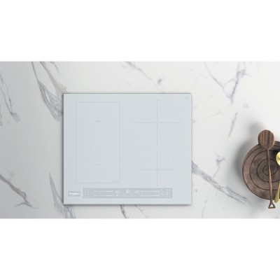 Варильна поверхня Whirlpool індукційна, 60см, розширена зона, білий (WLS5360BF/W)