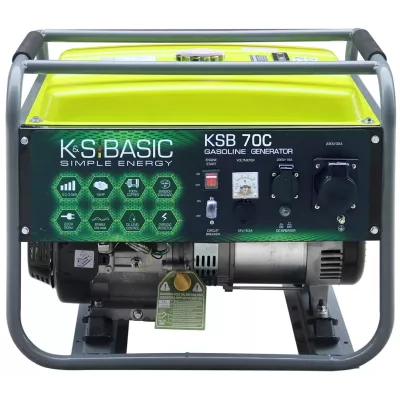Генератор бензиновий Konner&Sohnen Basic KSB 70C, 230В, 5-5.5кВт, ручний стартер, 66.6кг (KSB70C)