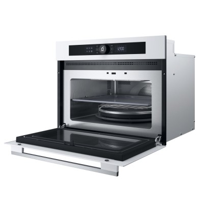 Духова шафа Whirlpool електрична компактна, 40л, дисплей, конвекція, ф-ція мікрохвиль, білий (WMW57DHMW)