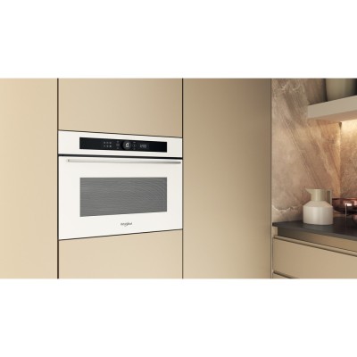 Духова шафа Whirlpool електрична компактна, 40л, дисплей, конвекція, ф-ція мікрохвиль, білий (WMW57DHMW)