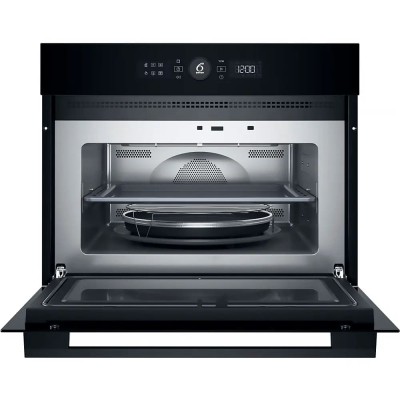 Духова шафа Whirlpool електрична компактна, 40л, дисплей, конвекція, ф-ція мікрохвиль, чорний (WMW57DMB)