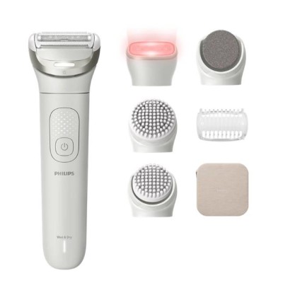 Епілятор Philips Series 9900 дисковий, аккумул., пінцет.-32, волог.+сух., насадок-6, футляр, білий (BRE748/00)