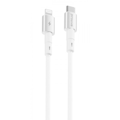 Кабель Proove Silicraft Type-C to Lightning 27W (1m) white