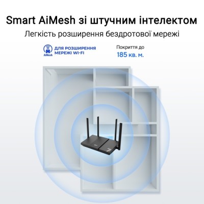 Маршрутизатор Asus RT-BE50, Wi-Fi 7, BE3600