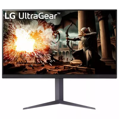 Монітор LG 31.5" 32GS75Q-B 2xHDMI, DP, Audio, IPS, 2560x1440, 180Hz, 1ms, sRGB 99%, G-SYNC, FreeSync, Pivot, HDR400