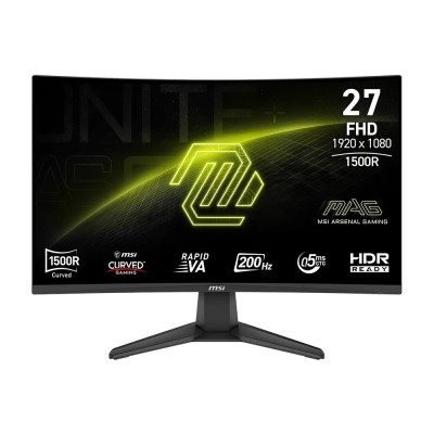 Монітор MSI 27" MAG 276CF-E20 2xHDMI, DP, Audio, VA, 200Hz, 0.5ms, sRGB 98%, CURVED, AdaptiveSync (9S6-3CE11M-035)