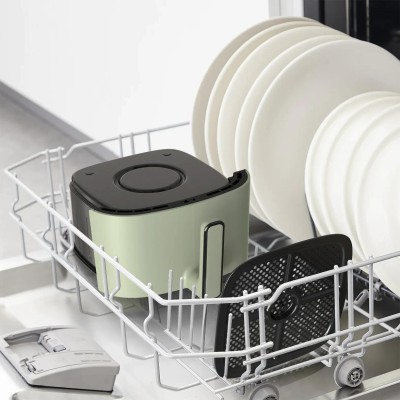 Мультипіч Tefal Easy Fry Max, 1500Вт, чаша-5л, сенсорне керув., 10 програм, пластик, світло-зелений (EY24ELE0)