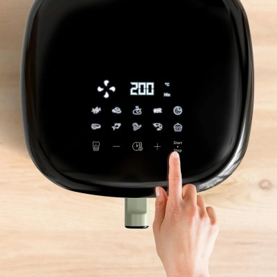 Мультипіч Tefal Easy Fry Max, 1500Вт, чаша-5л, сенсорне керув., 10 програм, пластик, світло-зелений (EY24ELE0)