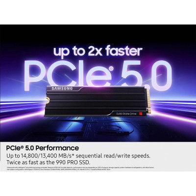 Накопичувач SSD Samsung M.2 8TB PCIe 5.0 9100PRO + радіатор (MZ-VAP8T0CW)