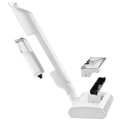 Пилосос Sencor безпровідний миючий, конт для води-0.4л, автон. робота до 40хв, вага-2.8кг, НЕРА, білий (SVW3500WH)