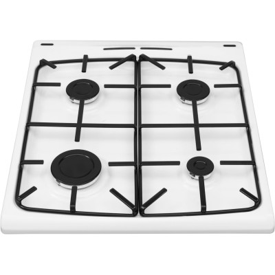 Плита Hansa газова, 70л, 50x60см, газ-контроль, електричне запалювання в ручках, білий (FCGW510009H)