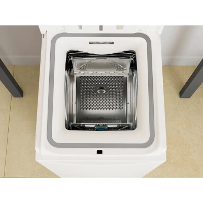 Пральна машина Whirlpool вертикальна, 6,5кг, 1200, С, 60см, дисплей, інвертор, білий (TDLRB65242BSEU/N)