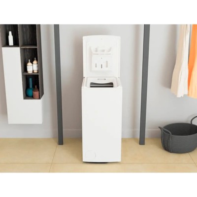 Пральна машина Whirlpool вертикальна, 6,5кг, 1200, С, 60см, дисплей, інвертор, білий (TDLRB65242BSEU/N)