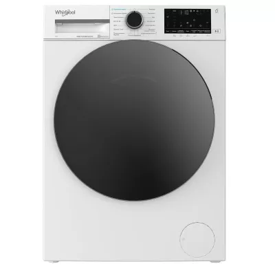Пральна машина Whirlpool фронтальна, 7кг, 1200, A, 49.6см, дисплей, пара, інвертор, люк чорний, білий (WAM762WBCUA)