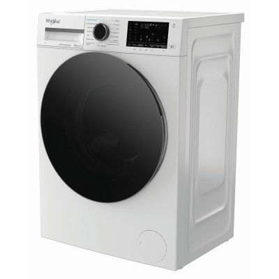 Пральна машина Whirlpool фронтальна, 7кг, 1200, A, 49.6см, дисплей, пара, інвертор, люк чорний, білий (WAM762WBCUA)