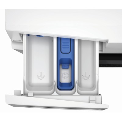 Пральна машина Whirlpool фронтальна, 7кг, 1200, A, 49.6см, дисплей, пара, інвертор, люк чорний, білий (WAM762WBCUA)