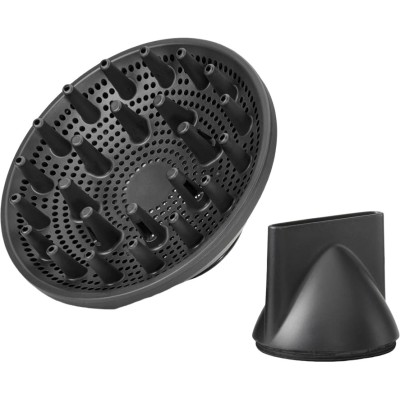 Фен Babyliss Titanium Shine, 1600Вт, 3 режими, іонізація, хол. обдув, 2 насадки, темно-сірий (D6200DE)