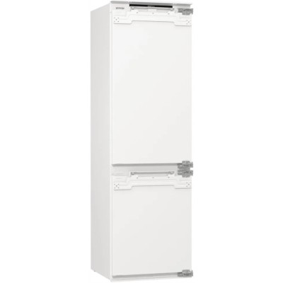 Холодильник Gorenje вбудований з нижн. мороз., 177x69x55см, 2 двері,252(76)л, А+, NF+, Зона св-ті, Диспл, Wi-Fi, Біли (NRKI517E6