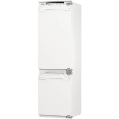 Холодильник Gorenje вбудований з нижн. мороз., 177x69x55см, 2 двері,252(76)л, А+, NF+, Зона св-ті, Диспл, Wi-Fi, Біли (NRKI517E6