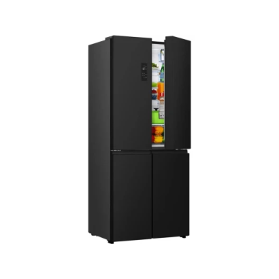 Холодильник SBS Gorenje, 190х65х80см, 4 двері, 286(149)л, А+, NoFrost+, Інвертор , Зона св-ті, Диспл, Чорний (NRM819E61BX)