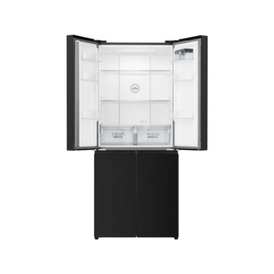 Холодильник SBS Gorenje, 190х65х80см, 4 двері, 286(149)л, А+, NoFrost+, Інвертор , Зона св-ті, Диспл, Чорний (NRM819E61BX)