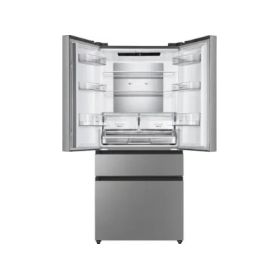 Холодильник SBS Gorenje, франц.дверцята, 182x80x71см, 2 дв., Х- 302л, М- 178л, A+, NF+,  Інвертор, Дисплей, Сірий (NRM818EUX)