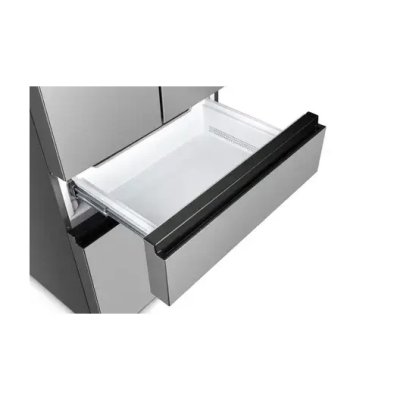 Холодильник SBS Gorenje, франц.дверцята, 182x80x71см, 2 дв., Х- 302л, М- 178л, A+, NF+,  Інвертор, Дисплей, Сірий (NRM818EUX)