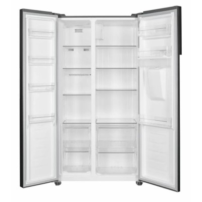 Холодильник Snaige SBS, 177x91х58, холод.відд.-291л, мороз.відд.-151л, 2дв., E, NF, диспенсер, нержавіюча сталь (SRF40FB-P5CB2E0