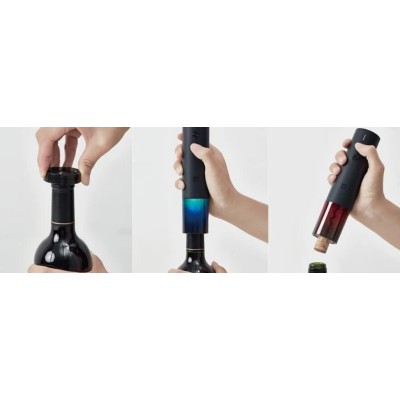 Штопор HuoHou Electric Wine Opener Black, з акумулятором 500mAh (HU0120)