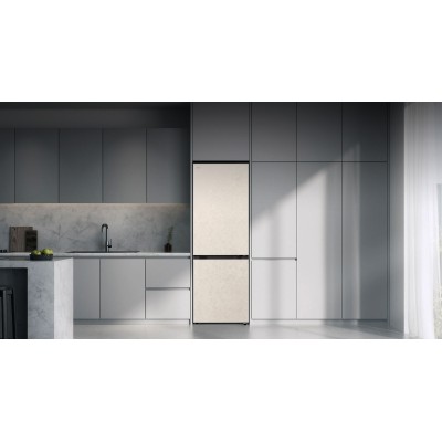 Холодильник LG з нижн. мороз., 186x60х68, холод.відд.-220л, мороз.відд.-113л, 2дв., E, NF, інв., диспл внутр., зона св-ті, бежев