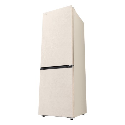 Холодильник LG з нижн. мороз., 186x60х68, холод.відд.-220л, мороз.відд.-113л, 2дв., E, NF, інв., диспл внутр., зона св-ті, бежев