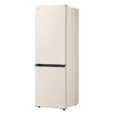Холодильник LG з нижн. мороз., 186x60х68, холод.відд.-220л, мороз.відд.-113л, 2дв., E, NF, інв., диспл внутр., зона св-ті, бежев