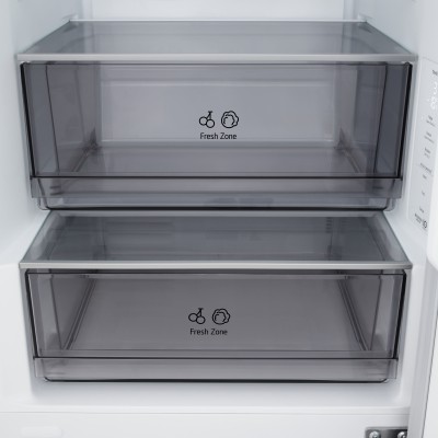 Холодильник LG з нижн. мороз., 186x60х68, холод.відд.-220л, мороз.відд.-113л, 2дв., E, NF, інв., диспл внутр., зона св-ті, бежев