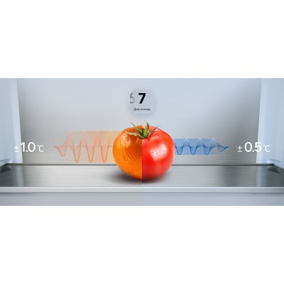 Холодильник LG з нижн. мороз., 186x60х68, холод.відд.-220л, мороз.відд.-113л, 2дв., E, NF, інв., диспл внутр., зона св-ті, білий