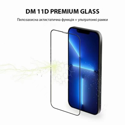 Захисне скло iPhone 13 mini DM 11D Premium Glass Black
