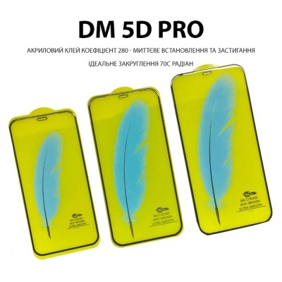 Захисне скло iPhone 16 DM 5D Pro Black (no Package)