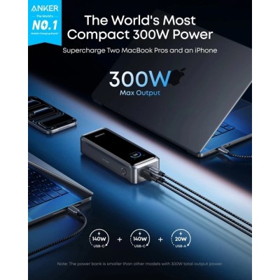 зовн. акум. ANKER Prime - 26000 mAh 300W PD (Чорний)