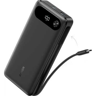 Портативна Батарея Anker 20000mAh 87W PowerCore PD Built-In USB-C Cable (Чорний)