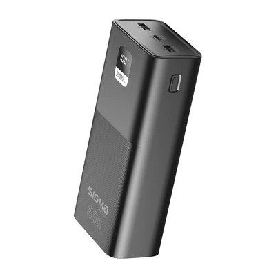 Портативна Батарея Sigma 30000mAh 65W Mobile X-power (SI30A6QLX) Black