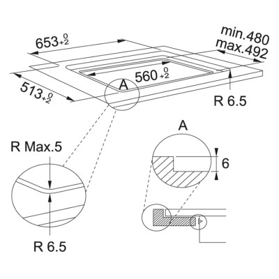 Варильна поверхня Franke Maris FMA 654 I F BK індукційна, поєднання конфорок, Slider, Power Limitation, чорна (108.0606.111)