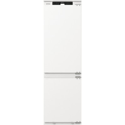 Холодильник Gorenje вбудований з нижн. мороз., 177x69x55см, 2 двері,252(76)л, А+, NF+, Зона св-ті, Диспл, Wi-Fi, Біли (NRKI517E6