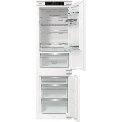 Холодильник Gorenje вбудований з нижн. мороз., 177x69x55см, 2 двері,252(76)л, А+, NF+, Зона св-ті, Диспл, Wi-Fi, Біли (NRKI517E6