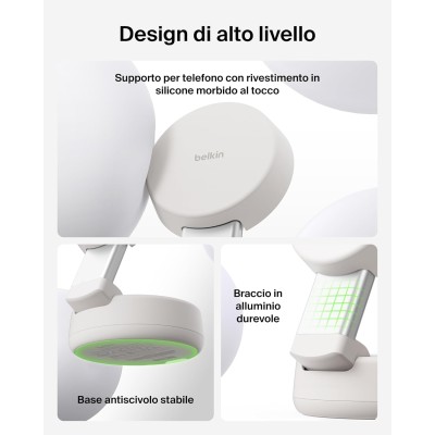Зарядний пристрій бездротовий Belkin UltraCharge Pro 2в1 Convertible Magnetic Charging Dock 25Вт, Sand