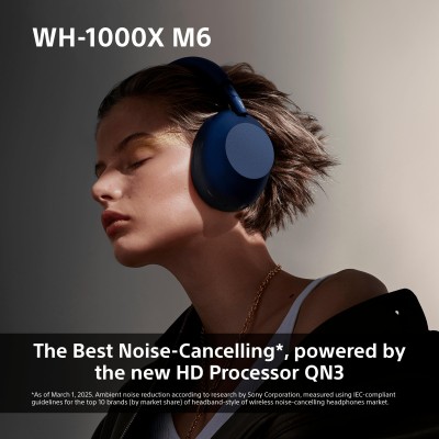 Навушники Over-ear Sony WH-1000XM6 BT 5.3, ANC, Hi-Res, AAC, LDAC, LC3, Wireless, Mic, Рожевий