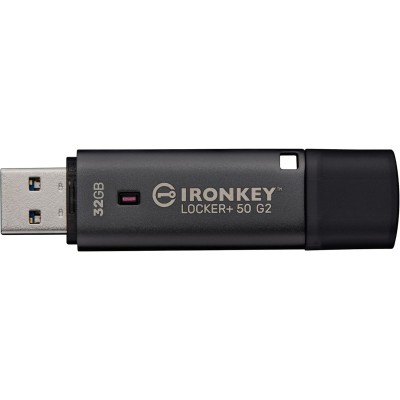Накопичувач Kingston 32GB USB 3.2 Type-A Gen1 IronKey Locker+ 50 G2