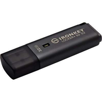 Накопичувач Kingston 32GB USB 3.2 Type-A Gen1 IronKey Locker+ 50 G2