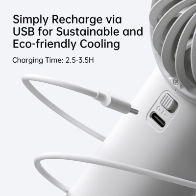 Вентилятор Jisulife Handheld Fan Life 4 (3600mAh) Grey